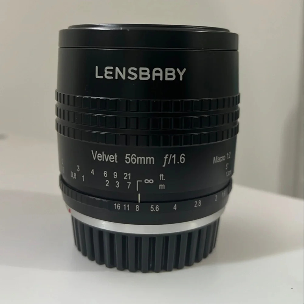 Velvet 56mm f/1.6 Black Lens ef mount for Canon Lensbaby line new